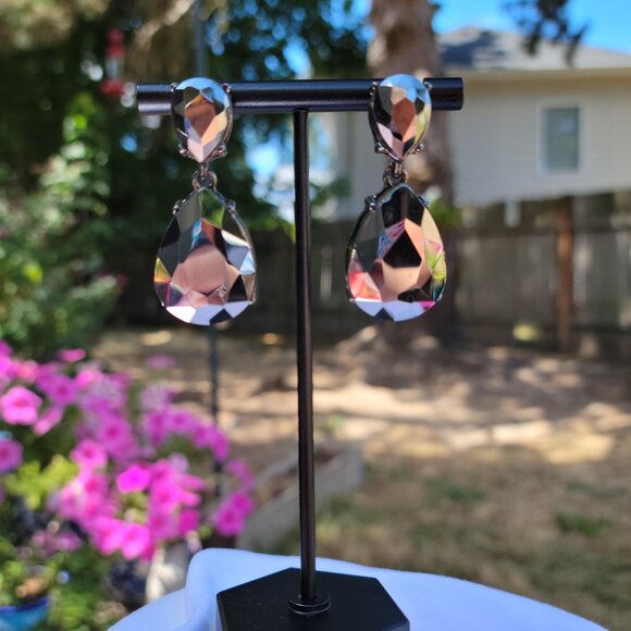 Jewelry - Earrings in a Platinum Teardrop